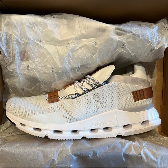 ON Running Couldnova Women Shoes Size 10 White Pearl - Picture 6 of 12